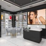 Custom Makeup Display Fixtures Solution for Cosmetic Store - Cosmetic & Beauty Displays
