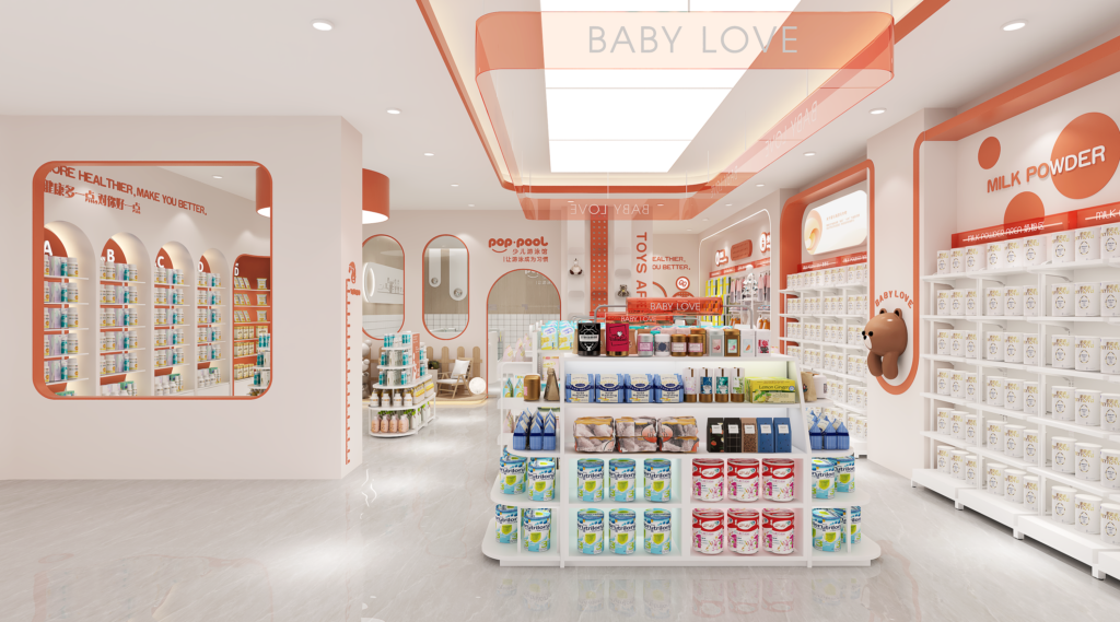 Retail Store Display Solution for Baby & Mother Products - Maternity & Baby Shop Displays