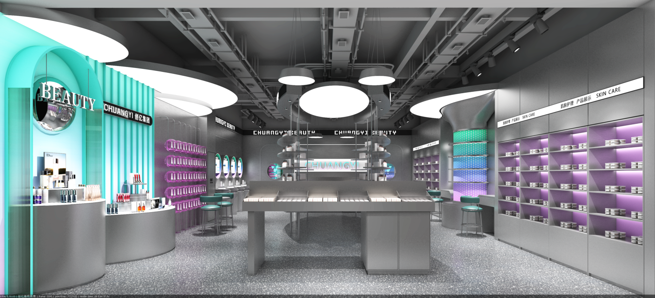 Custom Retail Shop Interior Fixtures | Cosmetic Full Store Display Furniture - Cosmetic & Beauty Displays