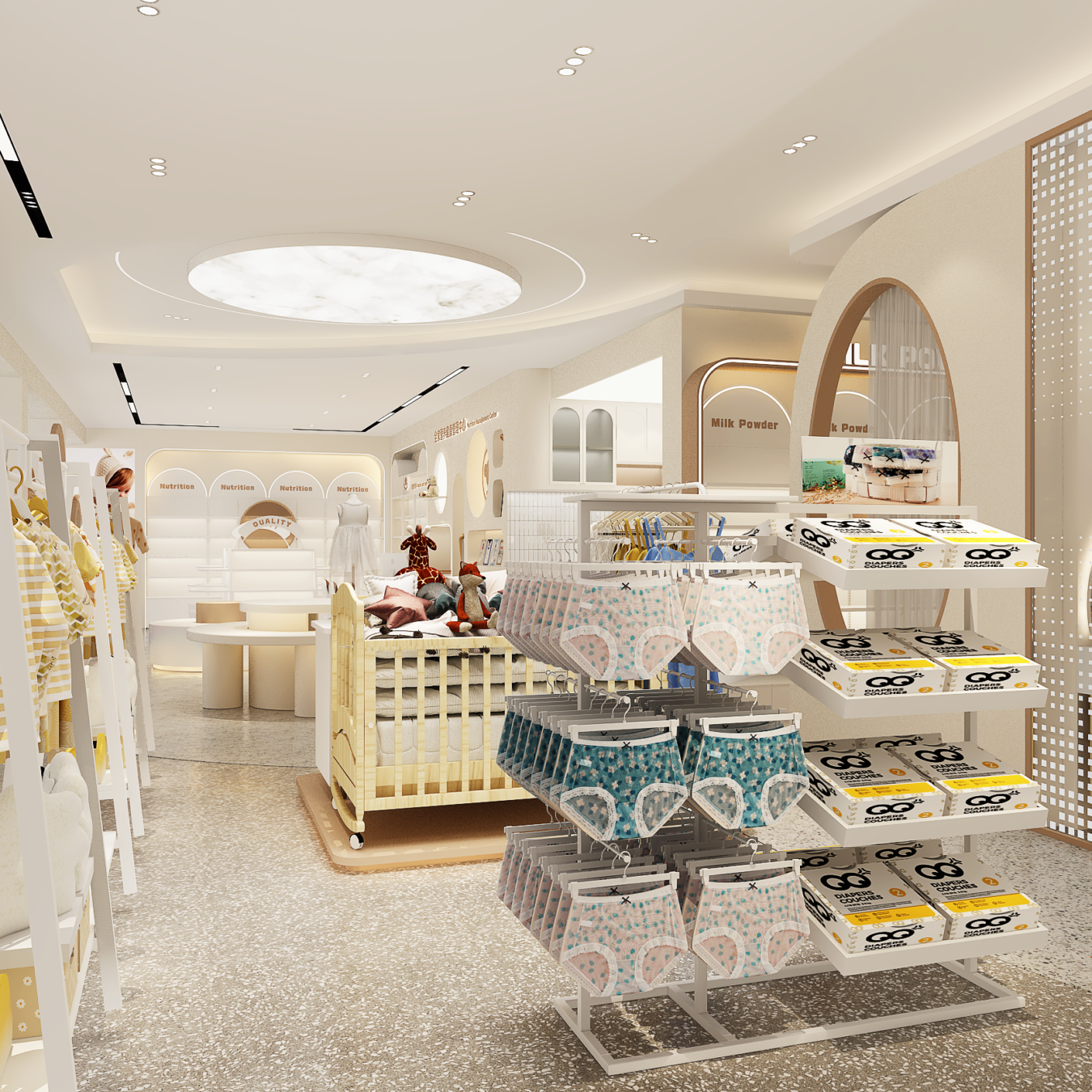 Whole Store Interior Design Maternity Shop Display Fixtures - Maternity & Baby Shop Displays