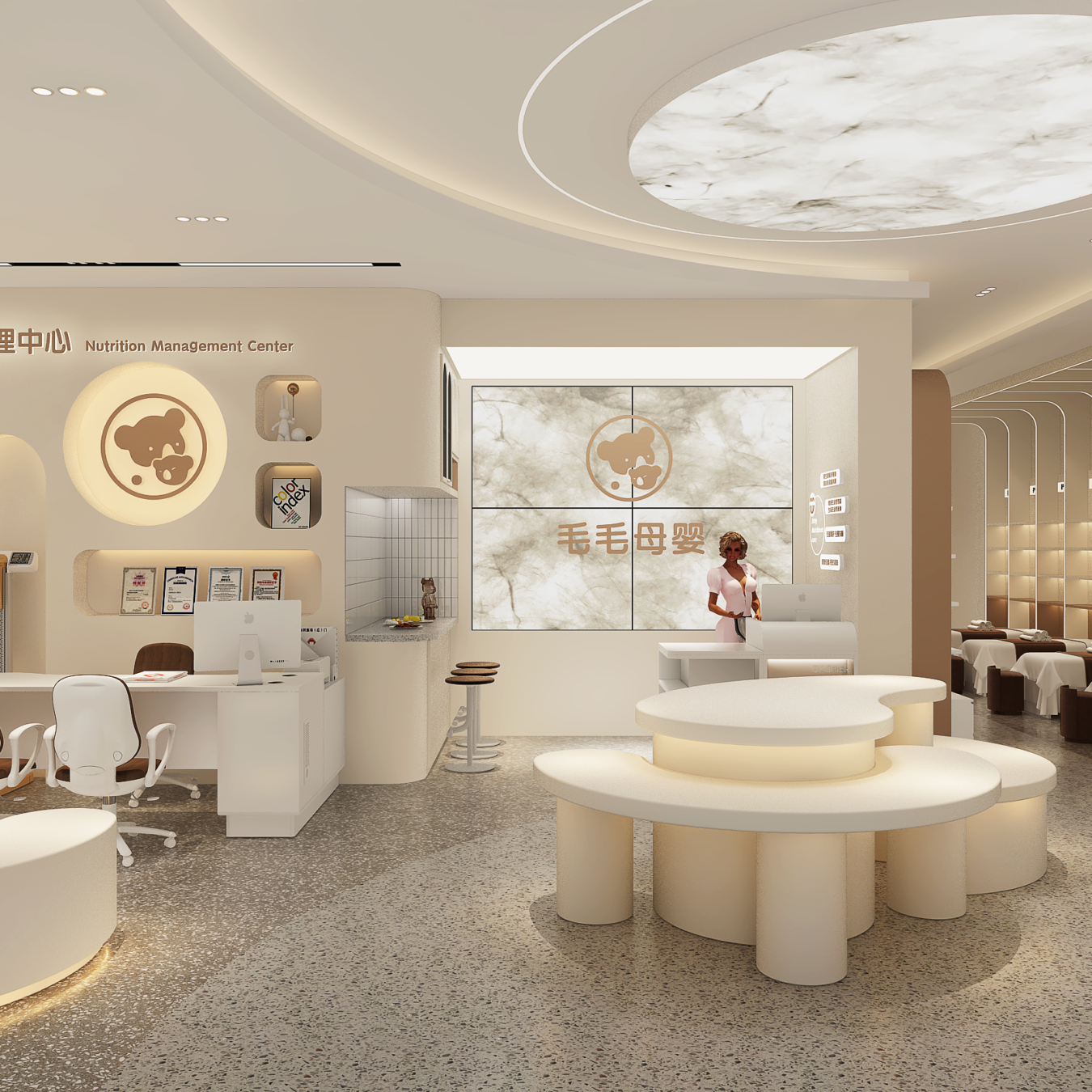 Whole Store Interior Design Maternity Shop Display Fixtures - Maternity & Baby Shop Displays