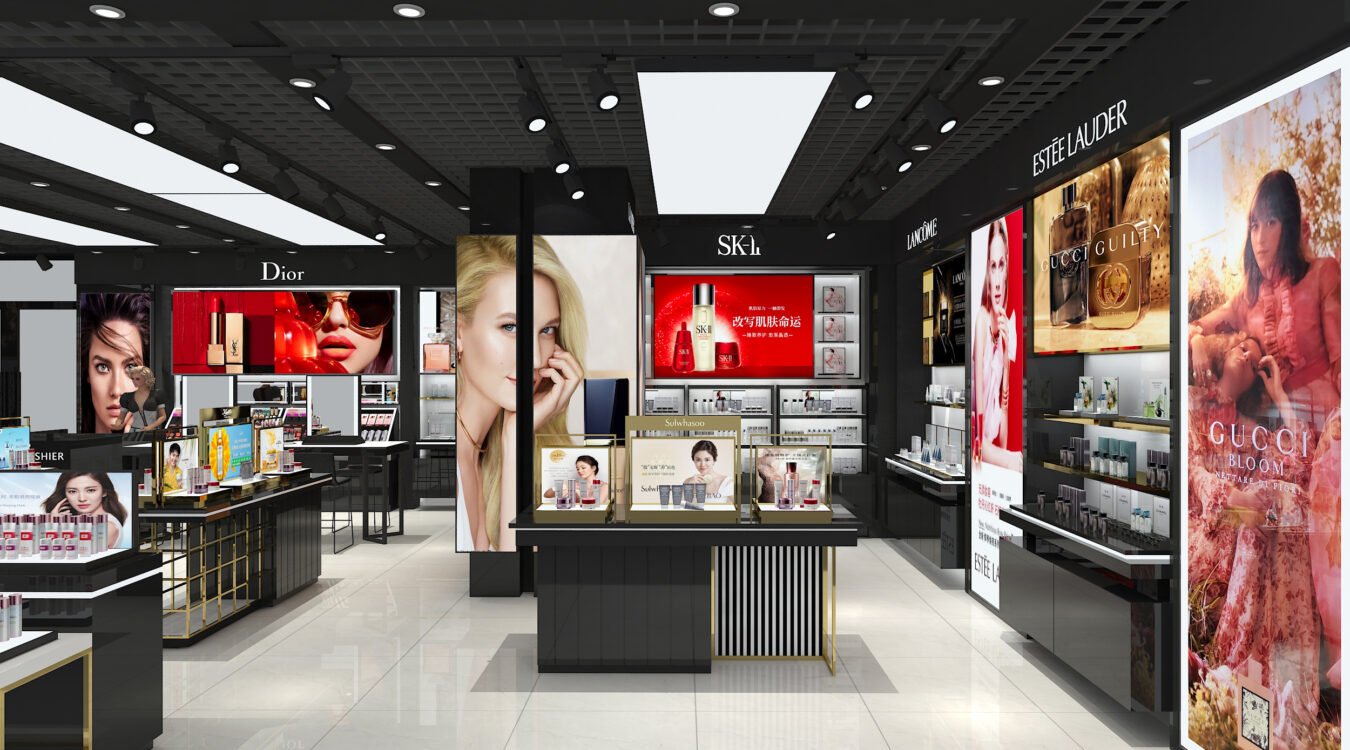 Wall Cabinet & Retail Island Counter for Makeup Skincare Perfume Shop Custom Size - Cosmetic & Beauty Displays