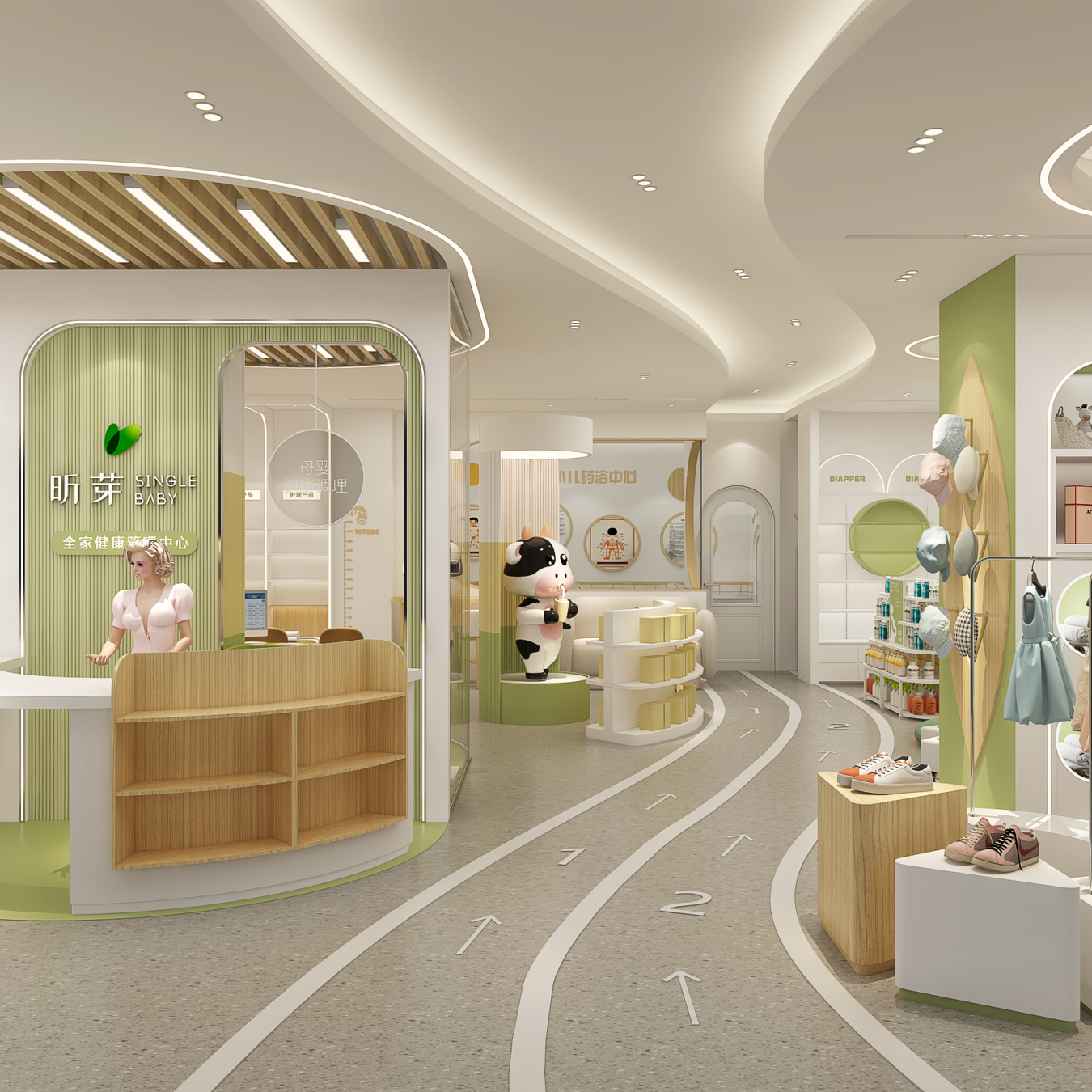Custom Mother & Baby Store Design and Fixture Solution - Maternity & Baby Shop Displays