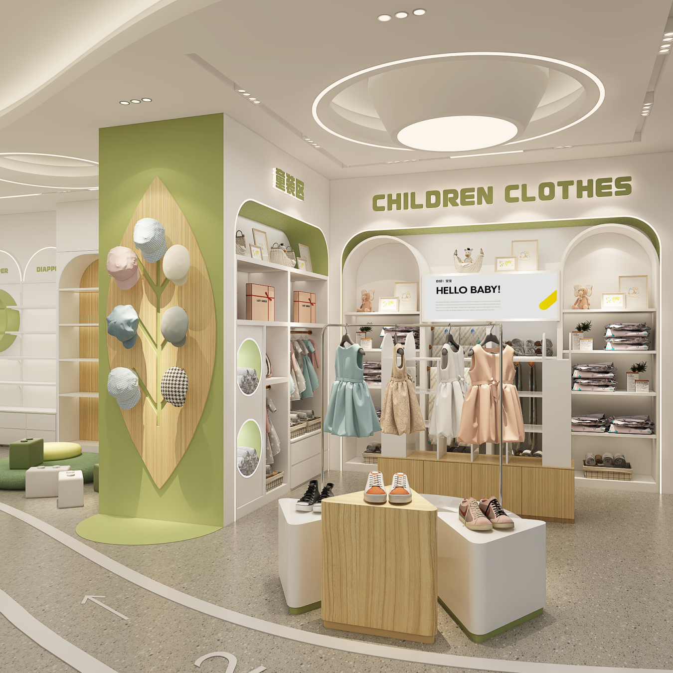 Custom Mother & Baby Store Design and Fixture Solution - Maternity & Baby Shop Displays