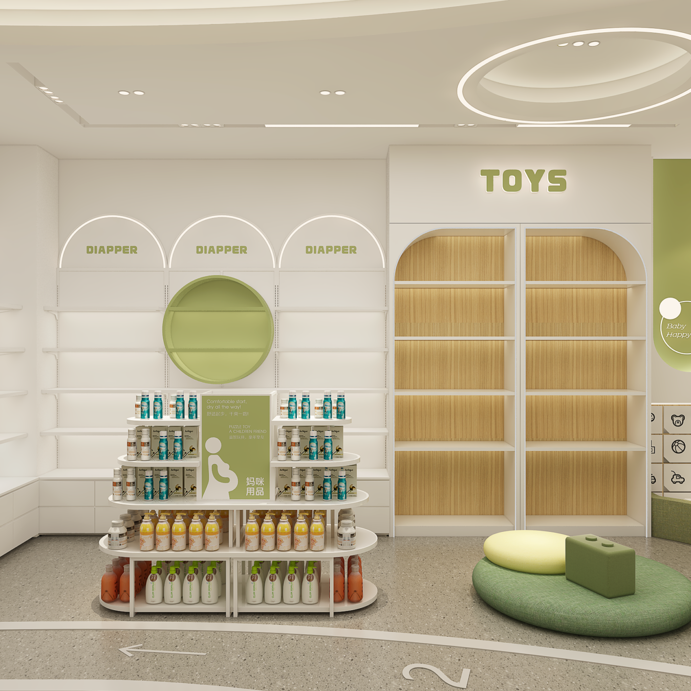 Custom Mother & Baby Store Design and Fixture Solution - Maternity & Baby Shop Displays
