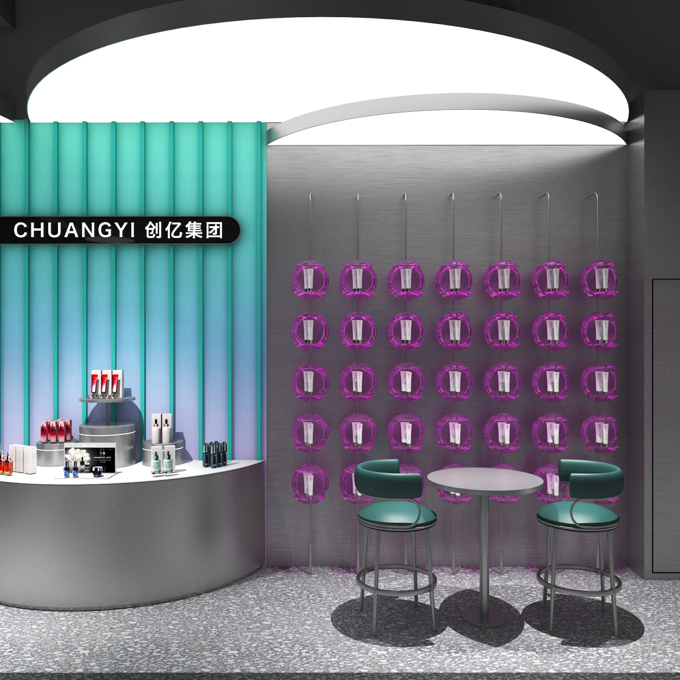 Custom Retail Shop Interior Fixtures | Cosmetic Full Store Display Furniture - Cosmetic & Beauty Displays