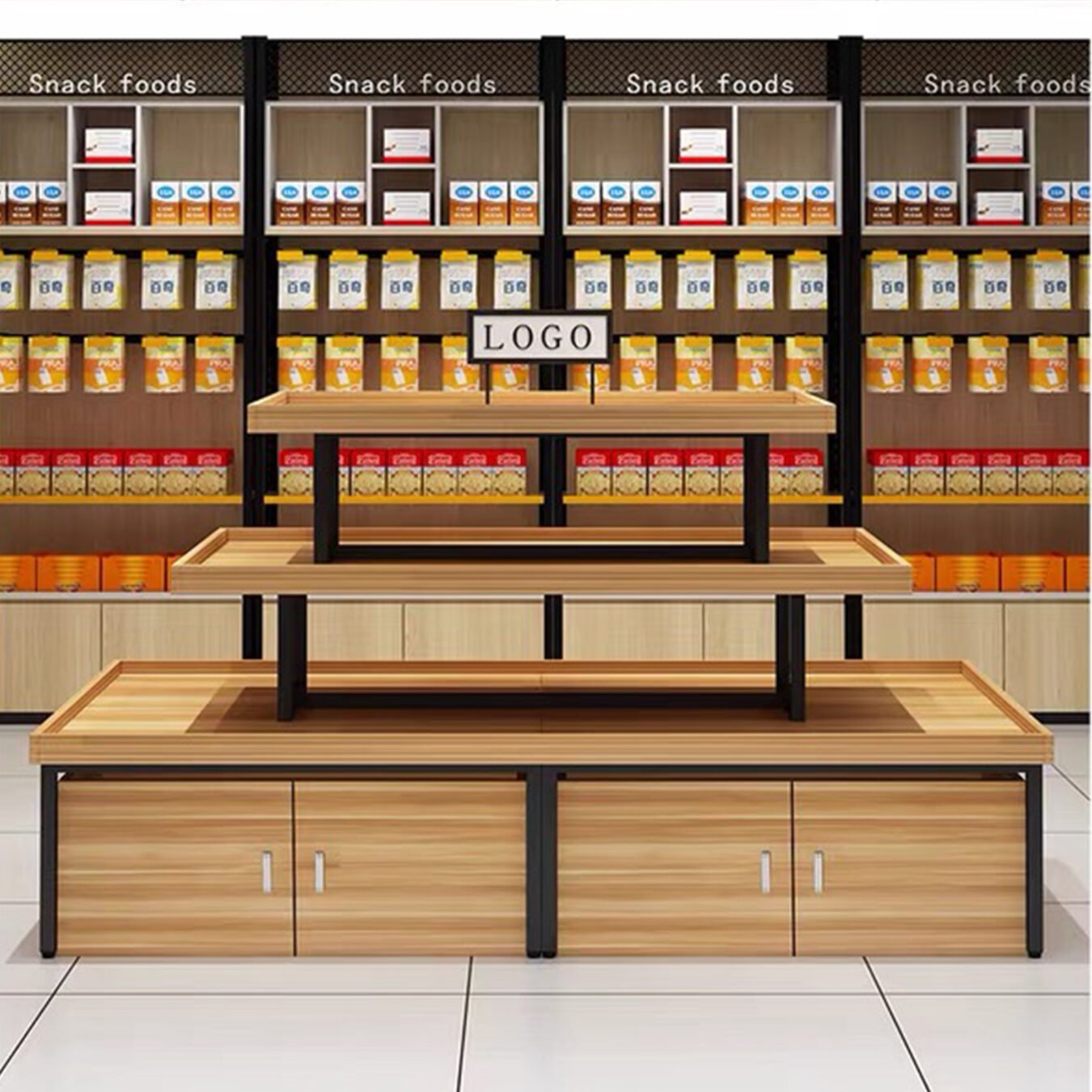 Supermarket Grocery Convenience Store Display Shelving Unit - Supermarket & Grocery Shelving