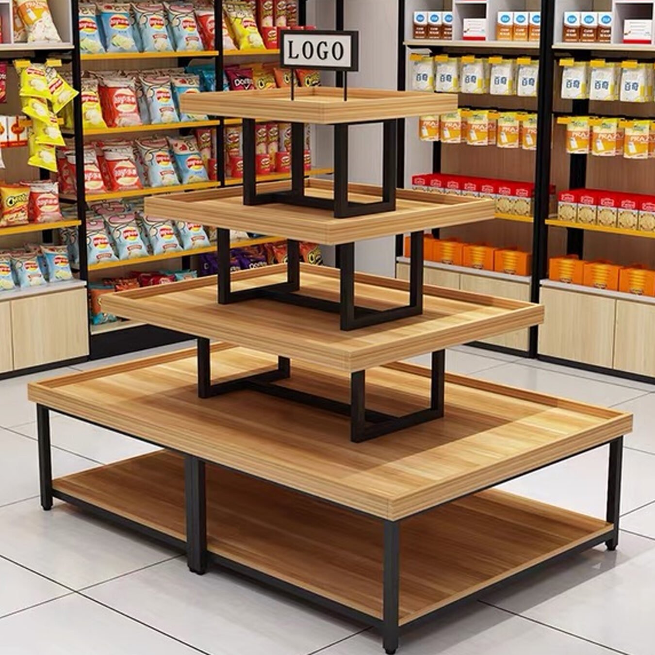 Supermarket Grocery Convenience Store Display Shelving Unit - Supermarket & Grocery Shelving