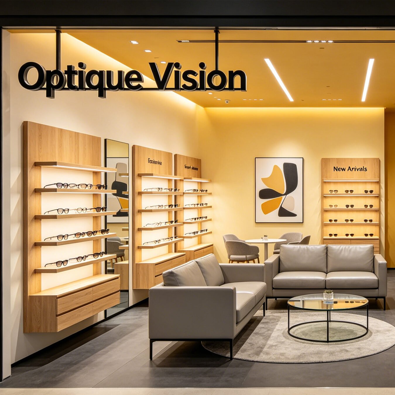 One-Stop Optical Shop Interior Solution With Eyeglass Display Cabinet Furniture - Custom Store Display Solutions