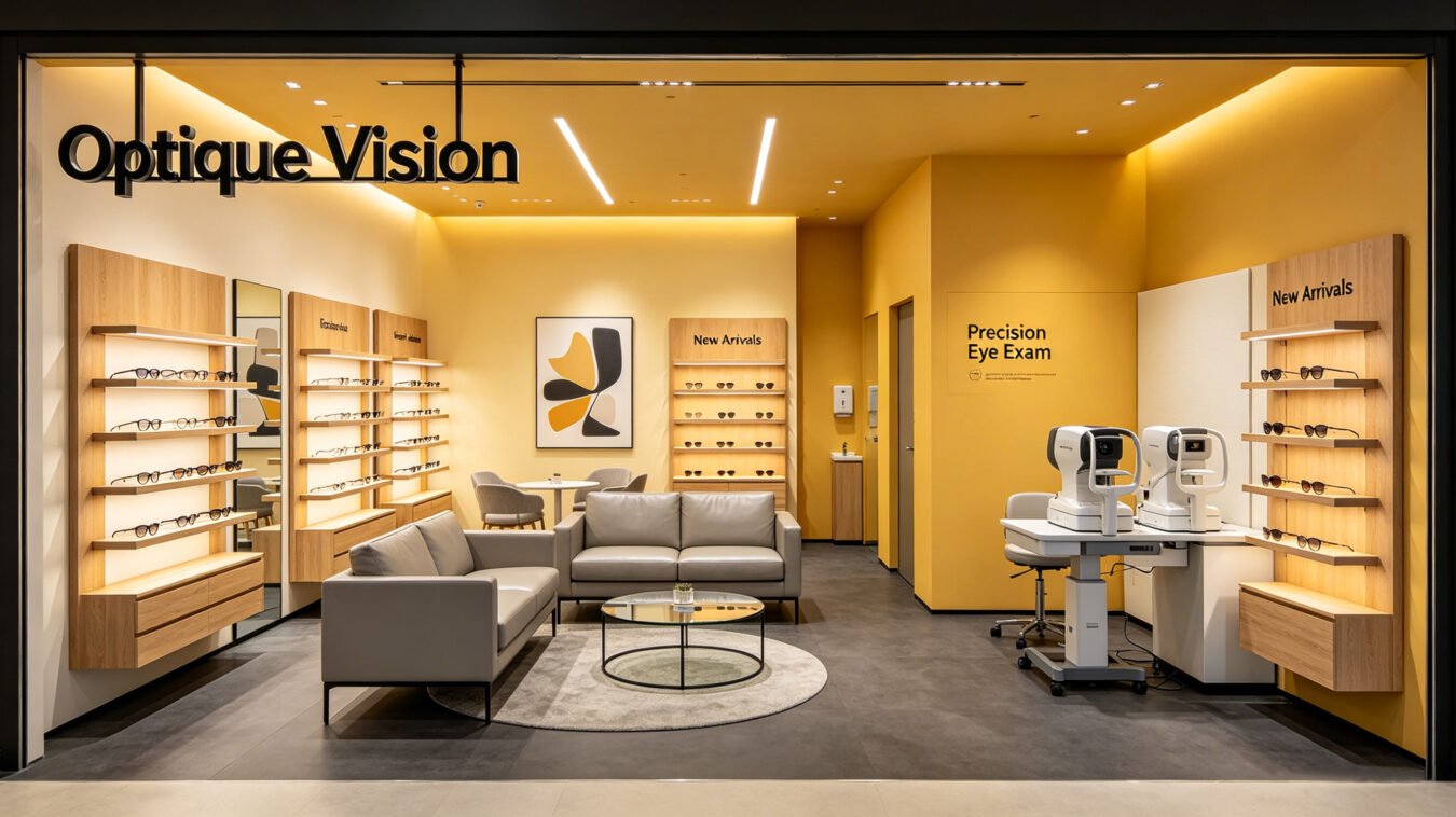 One-Stop Optical Shop Interior Solution With Eyeglass Display Cabinet Furniture - Custom Store Display Solutions