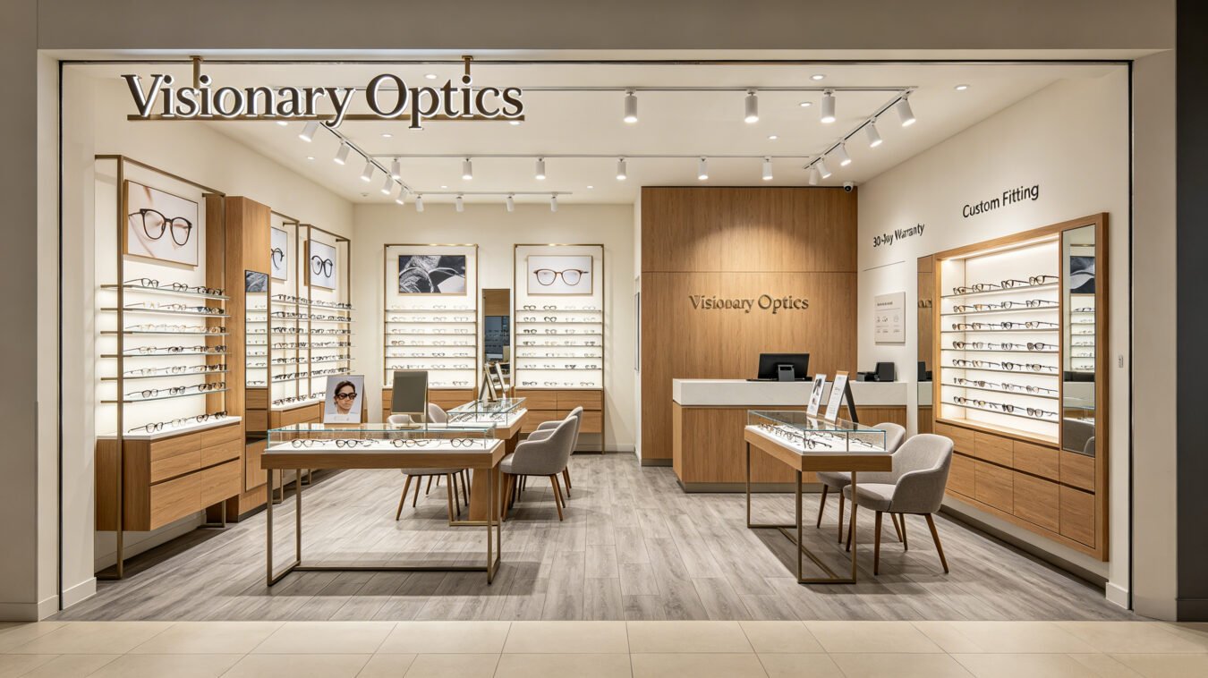 Custom Wood Eyewear Shop Furniture Set – Complete Optical Retail Store Solution - Custom Store Display Solutions