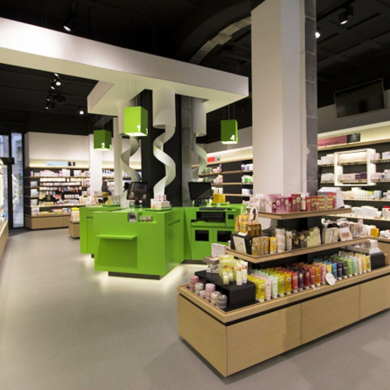 Winka Display Modern Pharmacy Retail Display Shelving System - Pharmacy & Medical Displays