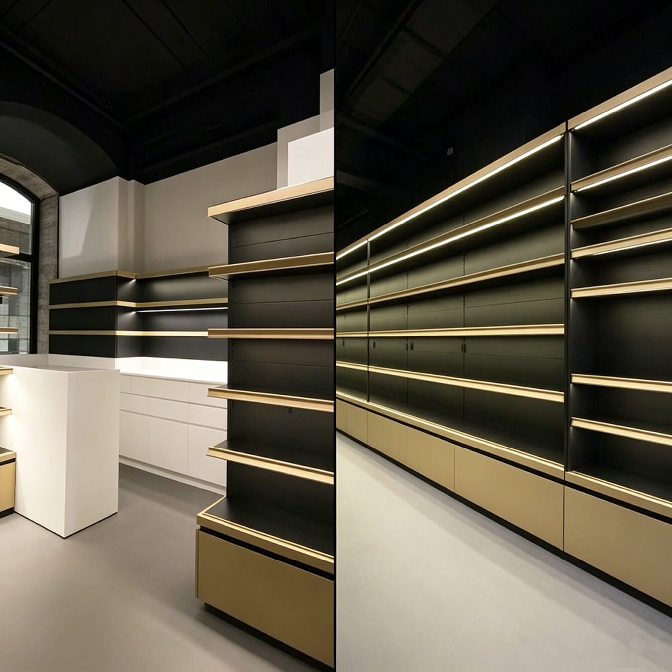 Winka Display Modern Pharmacy Retail Display Shelving System - Pharmacy & Medical Displays