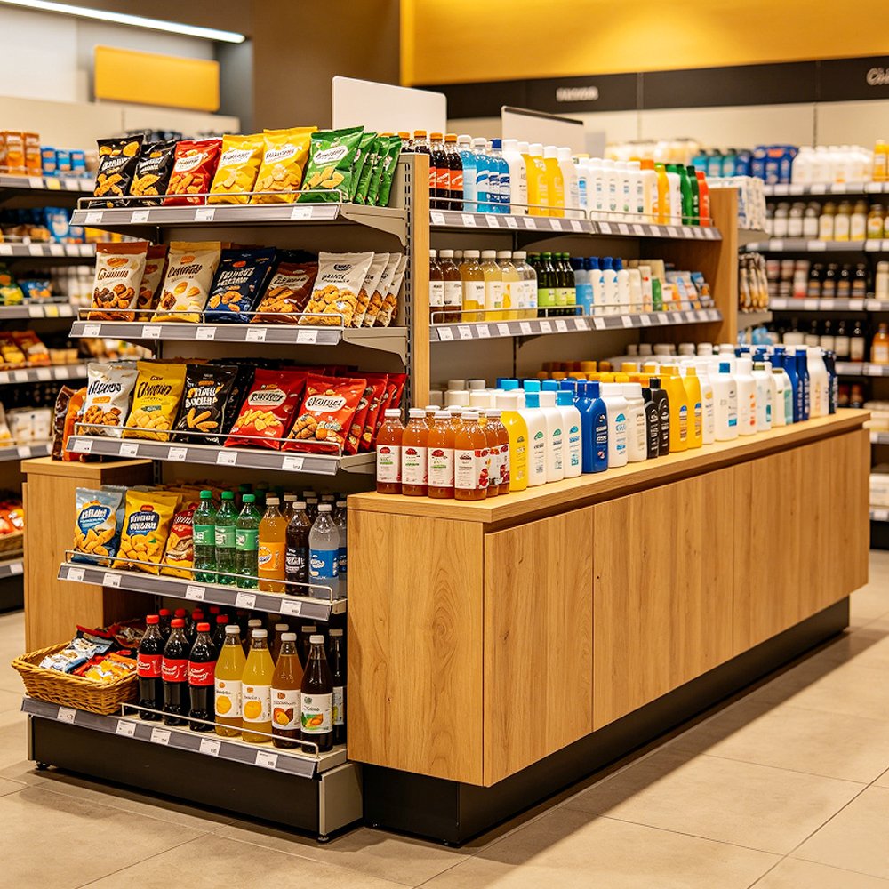 Multi-Tier Display Gondola Shelving for Convenience & Supermarket Merchandising - Supermarket & Grocery Shelving