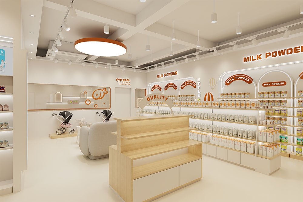 Custom Full Store Maternity & Baby Shop Interior Display Fixtures - Maternity & Baby Shop Displays