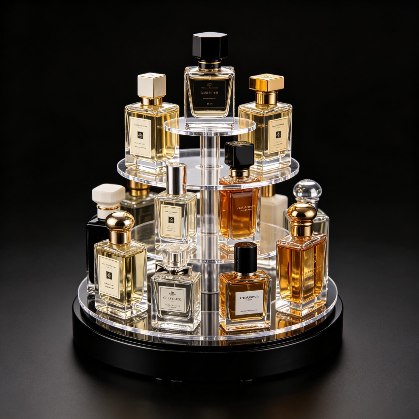 Custom Perfume Display Stand Multi-style Rotating Metal Acrylic Perfume Organizer Rack - Cosmetic & Beauty Displays