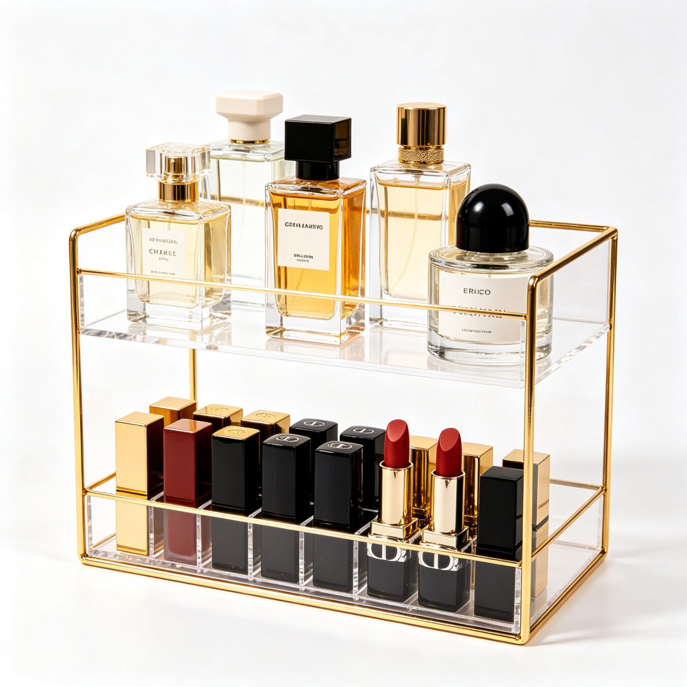 Custom Perfume Display Stand Multi-style Rotating Metal Acrylic Perfume Organizer Rack - Cosmetic & Beauty Displays