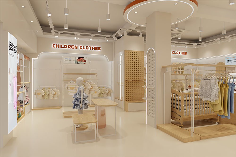 Custom Full Store Maternity & Baby Shop Interior Display Fixtures - Maternity & Baby Shop Displays