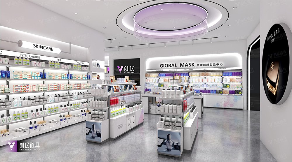 Custom Beauty Boutique Store Front & Interior Display Fixture Solution - Cosmetic & Beauty Displays