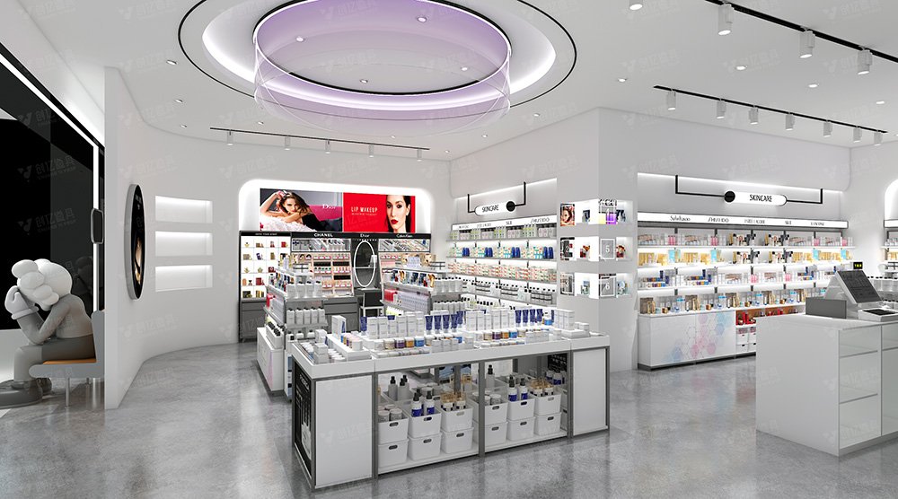 Custom Beauty Boutique Store Front & Interior Display Fixture Solution - Cosmetic & Beauty Displays