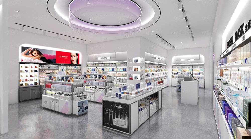 Custom Beauty Boutique Store Front & Interior Display Fixture Solution - Cosmetic & Beauty Displays