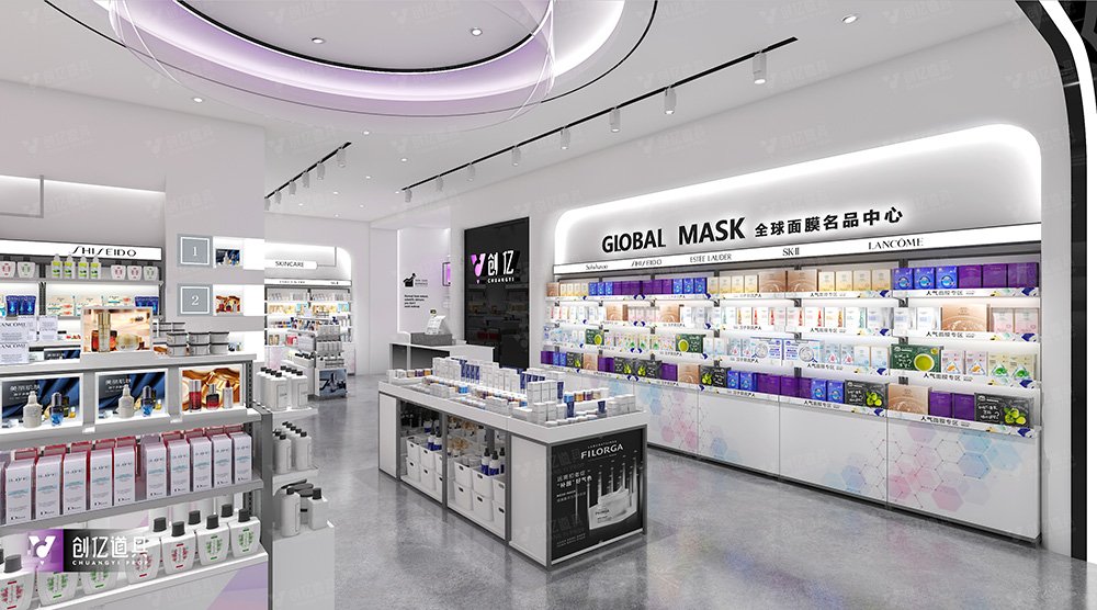 Custom Beauty Boutique Store Front & Interior Display Fixture Solution - Cosmetic & Beauty Displays