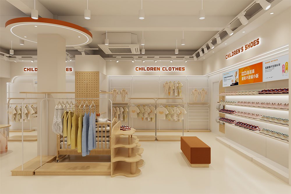 Custom Full Store Maternity & Baby Shop Interior Display Fixtures - Maternity & Baby Shop Displays