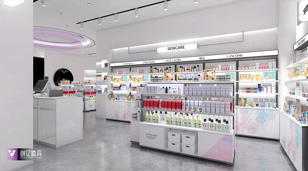Custom Beauty Boutique Store Front & Interior Display Fixture Solution - Cosmetic & Beauty Displays