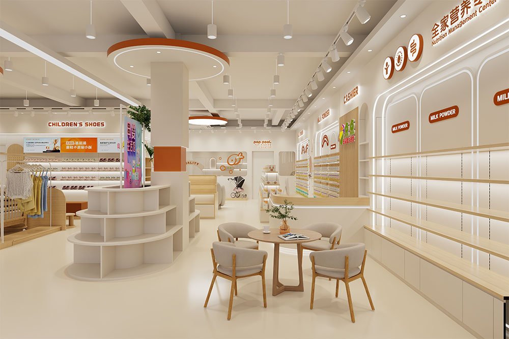 Custom Full Store Maternity & Baby Shop Interior Display Fixtures - Maternity & Baby Shop Displays