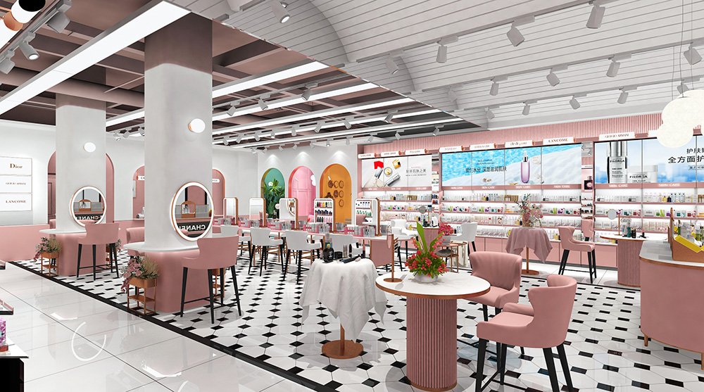 Custom Cosmetic Retail Shop Fixtures & Beauty Salon Layout Solution - Cosmetic & Beauty Displays