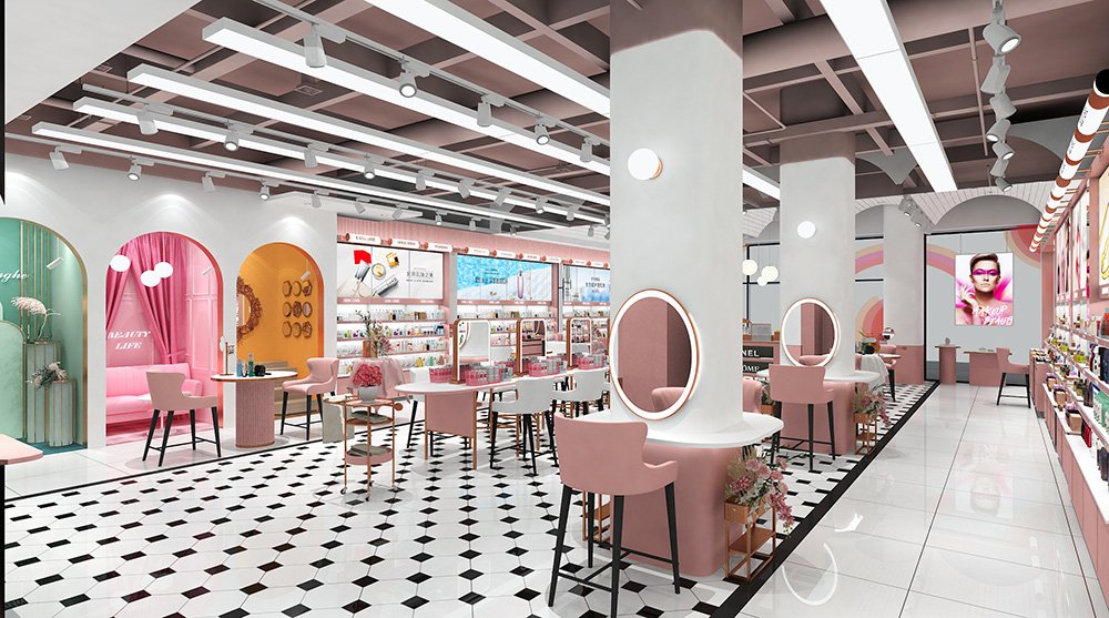 Custom Cosmetic Retail Shop Fixtures & Beauty Salon Layout Solution - Cosmetic & Beauty Displays