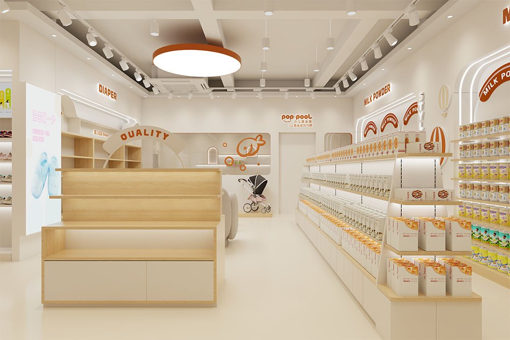 Custom Full Store Maternity & Baby Shop Interior Display Fixtures - Maternity & Baby Shop Displays