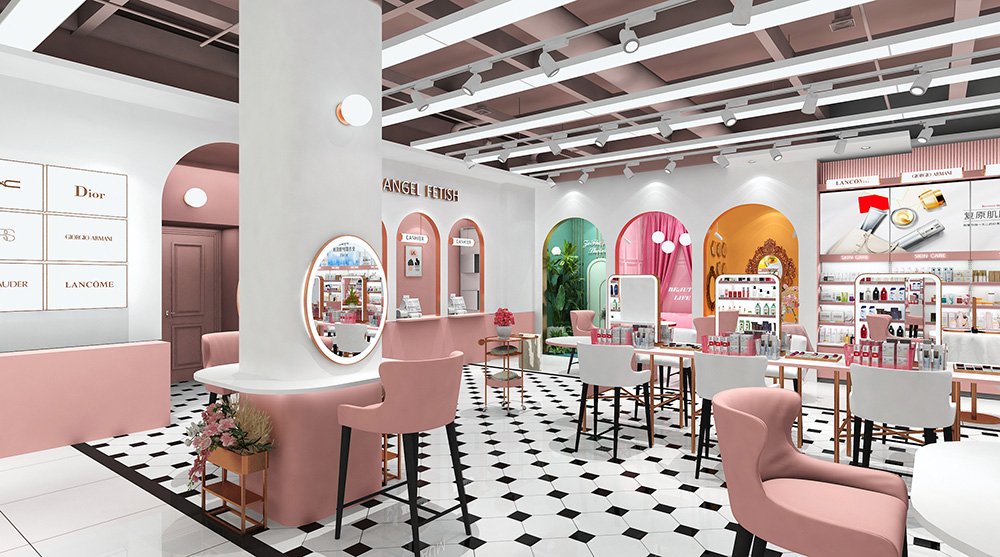 Custom Cosmetic Retail Shop Fixtures & Beauty Salon Layout Solution - Cosmetic & Beauty Displays