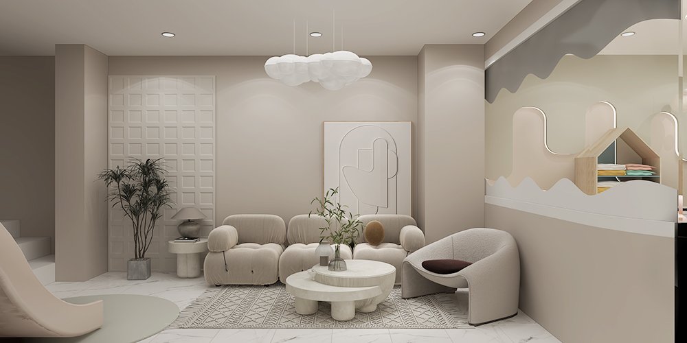 Two-Floor Mother Baby Shop Furniture | Pink Themed Retail Display & Kids Play Area Fixtures - Maternity & Baby Sh...