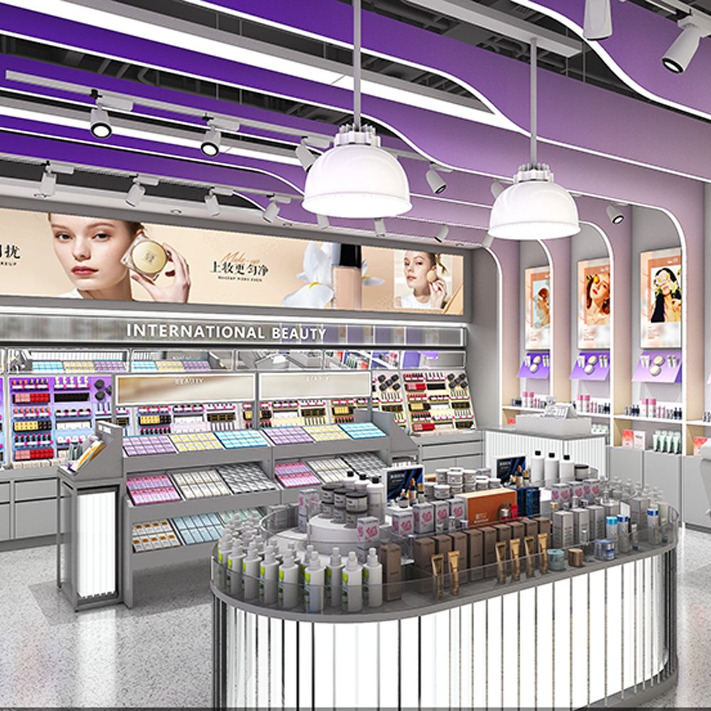 Custom Full Set Beauty Cosmetic Store Display Fixtures - Cosmetic & Beauty Displays
