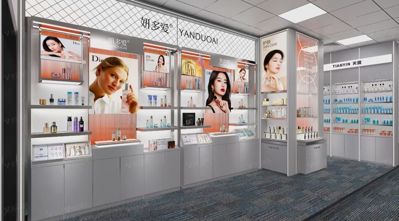 Beauty Store Display Fixtures: Hair Care & Skincare Zones - Custom Store Display Solutions